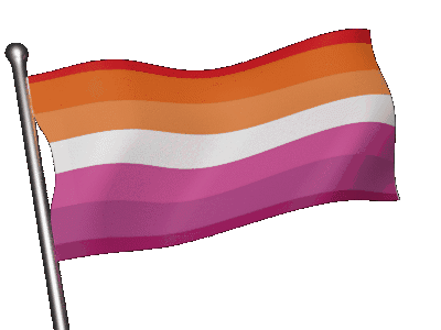 lesbian flag waving